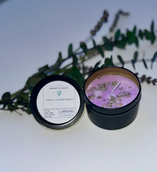 Today, I Choose Serenity : Luxury Soy Wax Candle 4 ounces